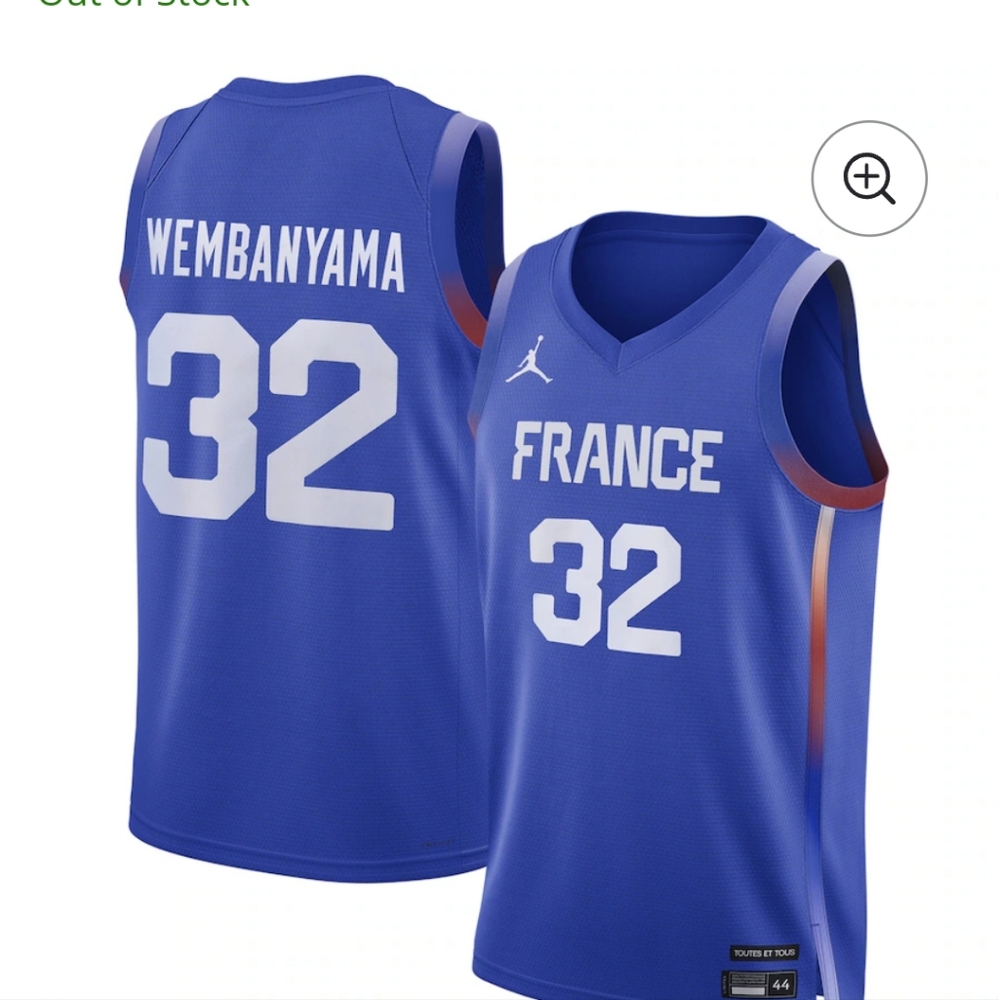 Brand new jersey with tag- out of stock online